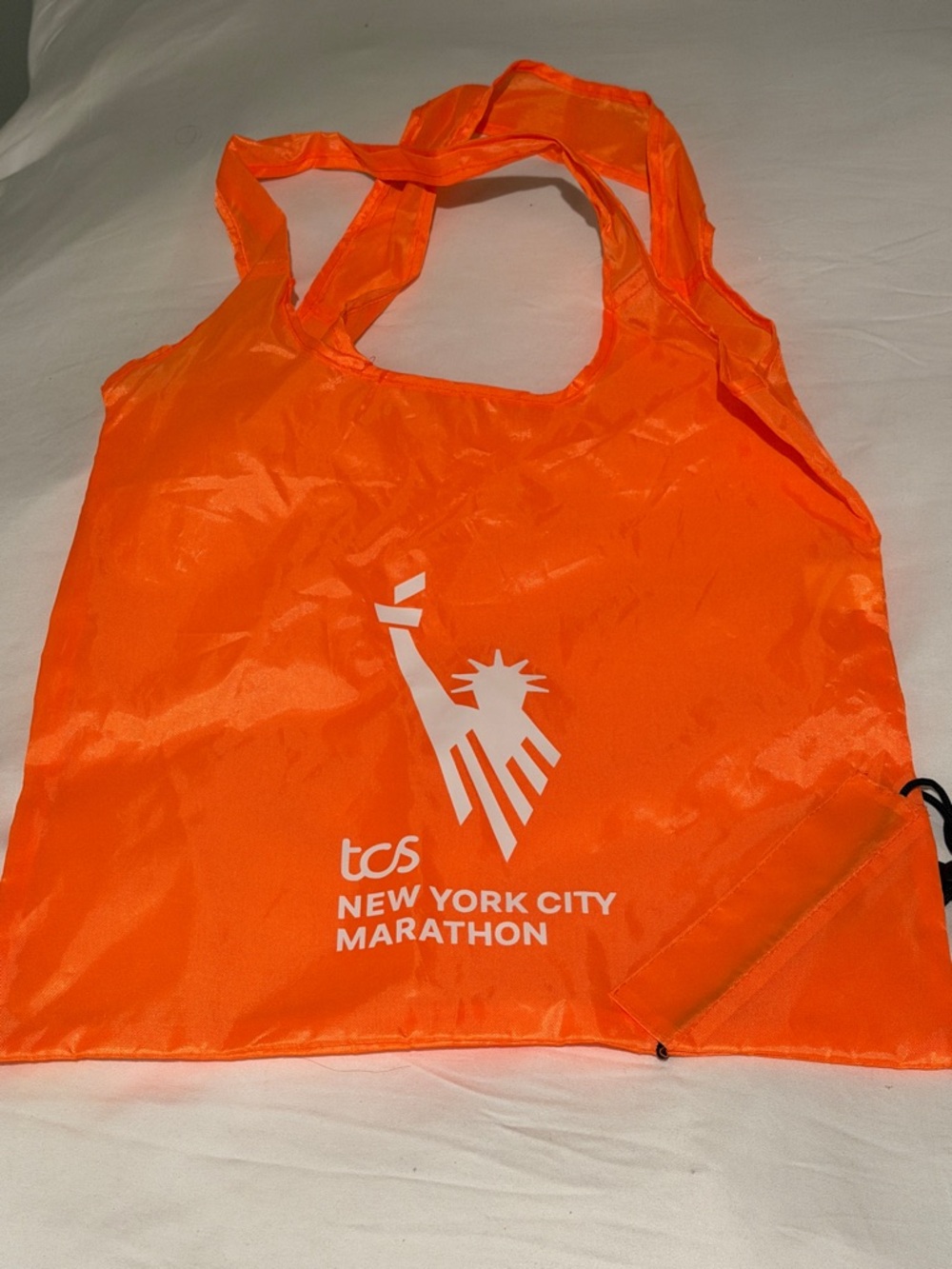 TCS New York City Marathon Reusable Tote - Bright Orange